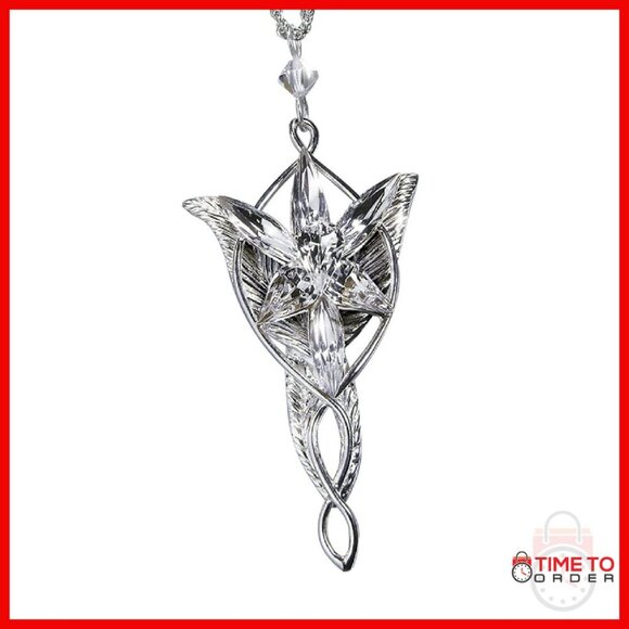Sterling Silver Evenstar Pendant with 18